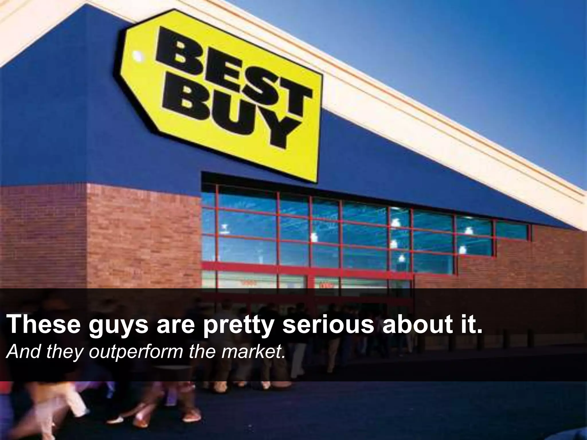 These guys are pretty serious about it.
And they outperform the market.
 