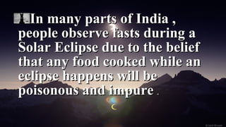 SUPERSTITIONS ON SOLAR AND LUNAR ECLIPSE | PPT