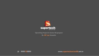 Supertech new launch sector 68 gurgaon   new project in gurgaon
