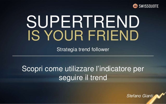 Indicatore supertrend forex