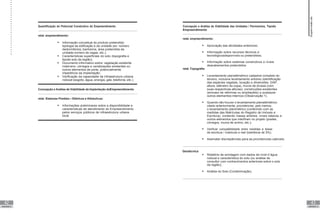42
UNIDADE III
43
UNIDADE III
Quantificação do Potencial Construtivo do Empreendimento
relat. empreendimento:
 Informação conceitual do produto pretendido;
tipologia da edificação e da unidade (ex: número
dedormitórios, banheiros, área pretendida da
unidade,número de vagas, etc.);
 Características superficiais do solo (topografia e
tipode solo da região);
 Documento informativo sobre: vegetação existente
noterreno, córregos e canalizações existentes ou
outros elementos de porte, potencialmente
impeditivos da implantação;
 Verificação da capacidade da infraestrutura urbana
nolocal (esgoto, água, energia, gás, telefonia, etc.).
Concepção e Análise de Viabilidade da Implantação doEmpreendimento
relat. Sistemas Prediais – Elétricos e Hidráulicos:
 Informações preliminares sobre a disponibilidade e
características de atendimento do Empreendimento
pelos serviços públicos de infraestrutura urbana
local.
Concepção e Análise de Viabilidade das Unidades / Pavimentos, Tipodo
Empreendimento
relat. empreendimento:
 Aprovação das atividades anteriores;
 Informação sobre recursos técnicos e
tecnológicosdisponíveis ou pretendidos;
 Informação sobre sistemas construtivos e níveis
deacabamentos pretendidos.
relat. Topografia:
 Levantamento planialtimétrico cadastral completo do
terreno, inclusive levantamento arbóreo (identificação
das espécies vegetais, locação e dimensões -DAP,
altura, diâmetro da copa), muros de divisas (com
suas respectivas alturas), construções existentes
(emcaso de reformas ou ampliações) e quaisquer
outros elementos internos (Observação 1).
 Quando não houver o levantamento planialtimétrico
citado anteriormente, providenciar, pelo menos,
o levantamento planimétrico (conferindo com as
medidas das Matrículas do Registro de Imóveis e
Escritura), contendo massa arbórea, níveis básicos e
outros elementos que interfiram no projeto (postes,
córregos, muros de arrimo, etc.);
 Verificar compatibilidade entre medidas e áreas
de escritura / matricula e real (tolerância de 5%);
 Assinalar discrepâncias para as providencias cabíveis.
Geotécnica
 Relatório de sondagem com dados de nível d´água
nolocal e característica do solo (ou análise de
consultor com conhecimentos anteriores sobre o solo
da região);
 Análise do Solo (Contaminação).
Supervisão
de
projetos
 