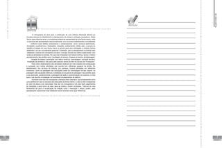 70 7
1
O cronograma de obra para a construção de uma Câmara Municipal deverá ser
montado através do entendimento e planejamento do escopo e entregas necessários. Desta
forma, para a fase de obras, o cronograma poderá ser apresentado de uma forma macro, onde
os serviços são apresentados sequencialmente, com os prazos estabelecidos e encadeados
conforme suas tarefas antecessoras e predecessoras, como: serviços preliminares,
fundações, superestrutura, instalações, vedações, acabamentos. Neste caso, o escopo do
trabalho é tratado de uma forma macro e servirá para uma orientação e controle menos
detalhado e de uso normalmente gerencial. Entretanto, para o planejamento e controle mais
detalhado e preciso do cronograma de obra, o escopo deverá ser melhor especiicado, com
todas as atividades envolvidas. No caso das fundações com hélice contínua, temos o melhor
esclarecimento das tarefas como: Sondagem do terreno, limpeza do terreno, terraplanagem,
locação da estaca, perfuração com hélice contínua, concretagem, remoção da terra,
instalação da armadura. Isso para cada estaca e dentro do item do escopo de “Fundações”.
Esse maior detalhamento das atividades implicará em inter-relações de predecessão
e sucessão com outras atividades que ocorrem em diferentes espaços de tempo. No
detalhamento dos serviços de elétrica, por exemplo, haverá atividades em diferentes
momentos, como na passagem das tubulações antes da concretagem da laje, depois, na
passagem das tubulações elétricas e instalação dos quadros de passagem nas paredes após
a sua execução, posteriormente a passagem de iação e conectorização nos quadros, e mais
para o inal da obra a instalação de luminárias e acabamentos de elétrica.
Há ainda outro tipo de cronograma, chamado físico-inanceiro, que se apresenta como
uma planilha em que os serviços são elencados de forma macro, e mês a mês corresponde
ao valor da etapa a ser executada. Este tipo de cronograma é útil para fazer pagamentos
de medições e para servir de base para as metas a serem cumpridas. Trata-se de uma
ferramenta útil para a visualização da relação custo x execução x tempo, porém, para
planejamento operacional mais detalhado serve somente como guia referencial.
UNIDADE IV
UNIDADE IV
Supervisão
de
projetos
 