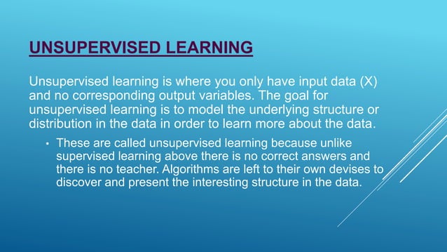 Supervised learning and Unsupervised learning | PPTX | Computing ...