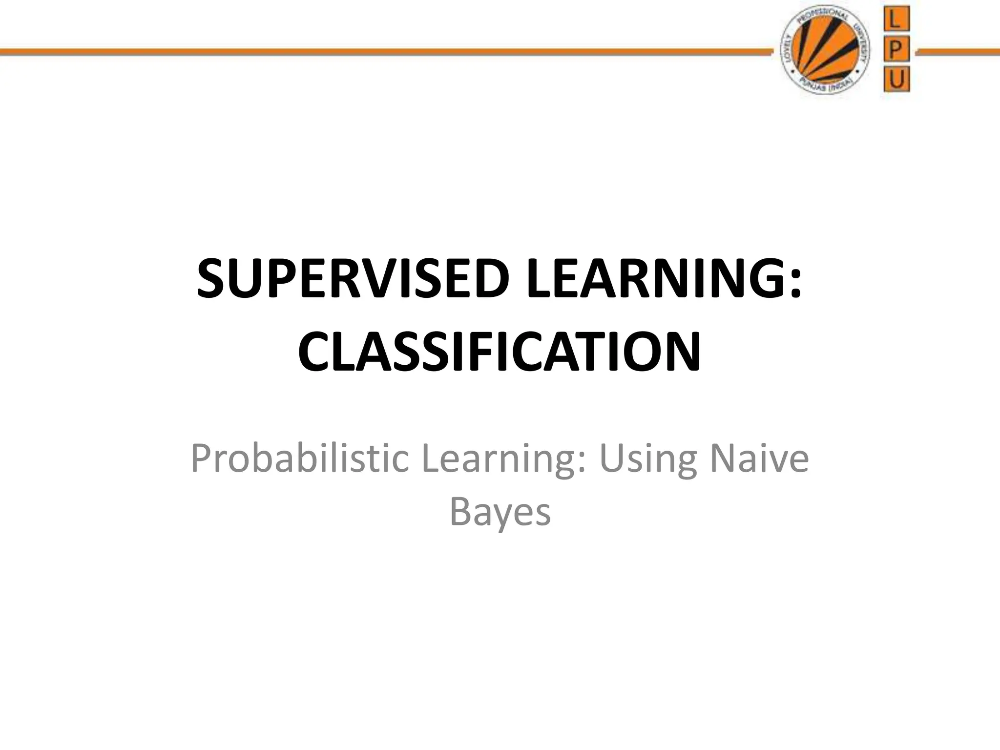 Supervised Learningclassification Part3.ppt