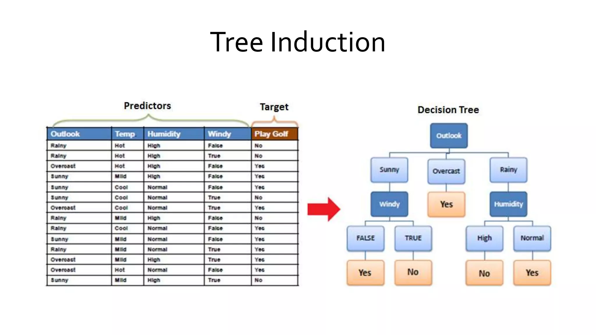 Tree Induction
 