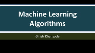 Machine Learning | PPT