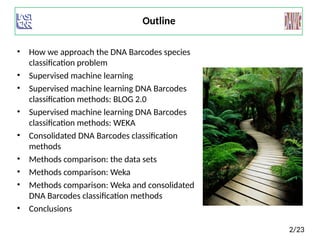 Dna Classification Using Machine Learning Supervised Machine Learning Barcodes DNA | PPT
