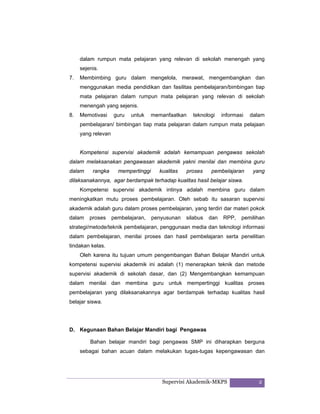 Ciri Khas Kritik Akademis Terletak Pada Supervisi Akademik