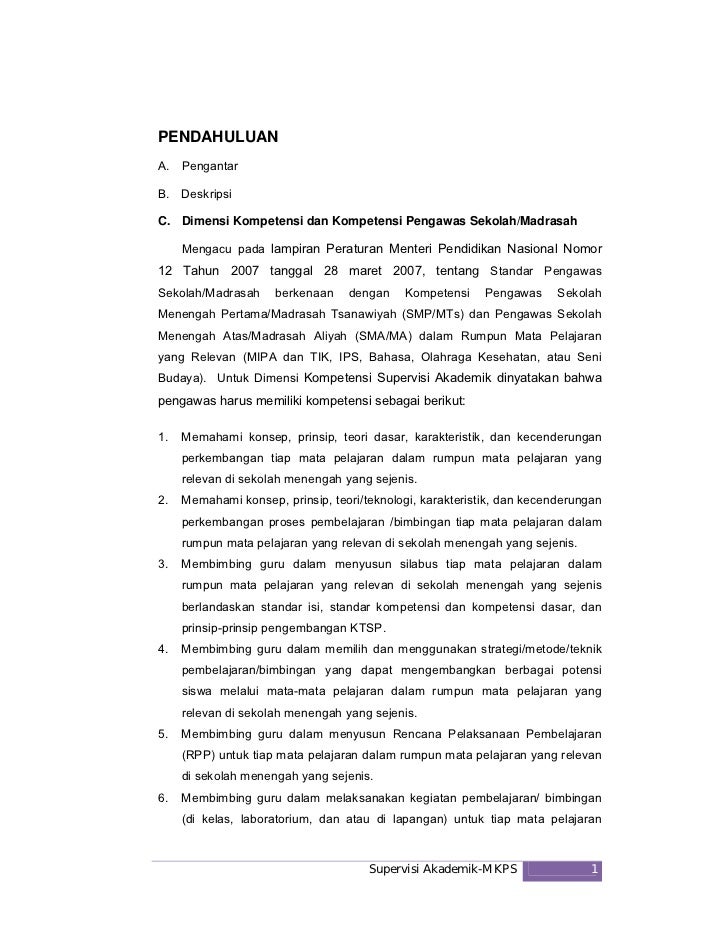 Supervisi Akademik