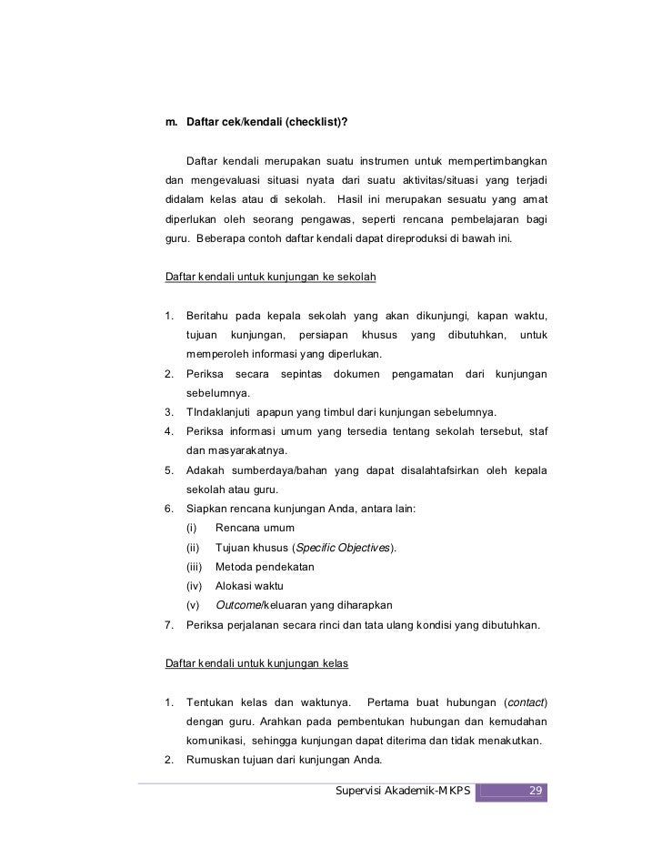 Supervisi Akademik