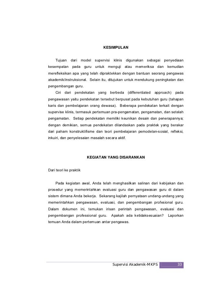 Supervisi Akademik