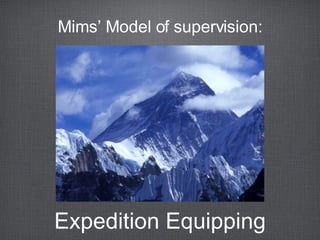 [object Object],Mims’ Model of supervision: 