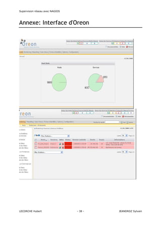 Supervision réseau avec NAGIOS

Annexe: Interface d'Oreon

LECORCHE Hubert

- 38 -

JEANDROZ Sylvain

 