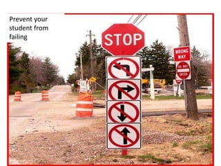 Prevent your
student from
failing
 