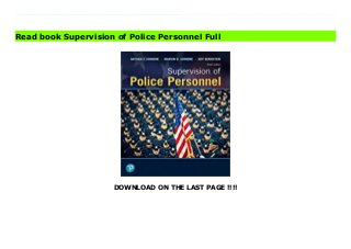 DOWNLOAD ON THE LAST PAGE !!!!
Download direct Supervision of Police Personnel Don't hesitate Click https://next-download01.blogspot.co.uk/?book=0135186234 For courses in police administration, management, and supervision. The oft-cited bible of police supervision Longtime best-selling Supervision of Police Personnel addresses the essential knowledge, skills, and characteristics every professional law enforcement supervisor and manager should have. This authority in the field examines what it takes to move from officer to supervisor key supervisory responsibilities such as training, coaching, and counseling and dealing with citizen complaints, problem employees, and tactical deployment of field forces in critical situations. The 9th edition features extensive revisions, including two new chapters: Legal Knowledge Every Supervisor and Manager Should Have (Chapter 14) and Other Important Supervisory and Management Topics (Chapter 15). Read Online PDF Supervision of Police Personnel, Download PDF Supervision of Police Personnel, Download Full PDF Supervision of Police Personnel, Download PDF and EPUB Supervision of Police Personnel, Download PDF ePub Mobi Supervision of Police Personnel, Downloading PDF Supervision of Police Personnel, Download Book PDF Supervision of Police Personnel, Download online Supervision of Police Personnel, Download Supervision of Police Personnel pdf, Download epub Supervision of Police Personnel, Read pdf Supervision of Police Personnel, Download ebook Supervision of Police Personnel, Download pdf Supervision of Police Personnel, Supervision of Police Personnel Online Read Best Book Online Supervision of Police Personnel, Read Online Supervision of Police Personnel Book, Read Online Supervision of Police Personnel E-Books, Read Supervision of Police Personnel Online, Read Best Book Supervision of Police Personnel Online, Download Supervision of Police Personnel Books Online Read Supervision of Police Personnel Full Collection, Read Supervision of Police Personnel Book,
Download Supervision of Police Personnel Ebook Supervision of Police Personnel PDF Read online, Supervision of Police Personnel pdf Read online, Supervision of Police Personnel Download, Read Supervision of Police Personnel Full PDF, Download Supervision of Police Personnel PDF Online, Download Supervision of Police Personnel Books Online, Download Supervision of Police Personnel Full Popular PDF, PDF Supervision of Police Personnel Download Book PDF Supervision of Police Personnel, Read online PDF Supervision of Police Personnel, Download Best Book Supervision of Police Personnel, Download PDF Supervision of Police Personnel Collection, Read PDF Supervision of Police Personnel Full Online, Read Best Book Online Supervision of Police Personnel, Download Supervision of Police Personnel PDF files, Download PDF Free sample Supervision of Police Personnel, Download PDF Supervision of Police Personnel Free access, Download Supervision of Police Personnel cheapest, Read Supervision of Police Personnel Free acces unlimited
Read book Supervision of Police Personnel Full
 