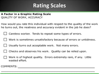Rating Scales
 