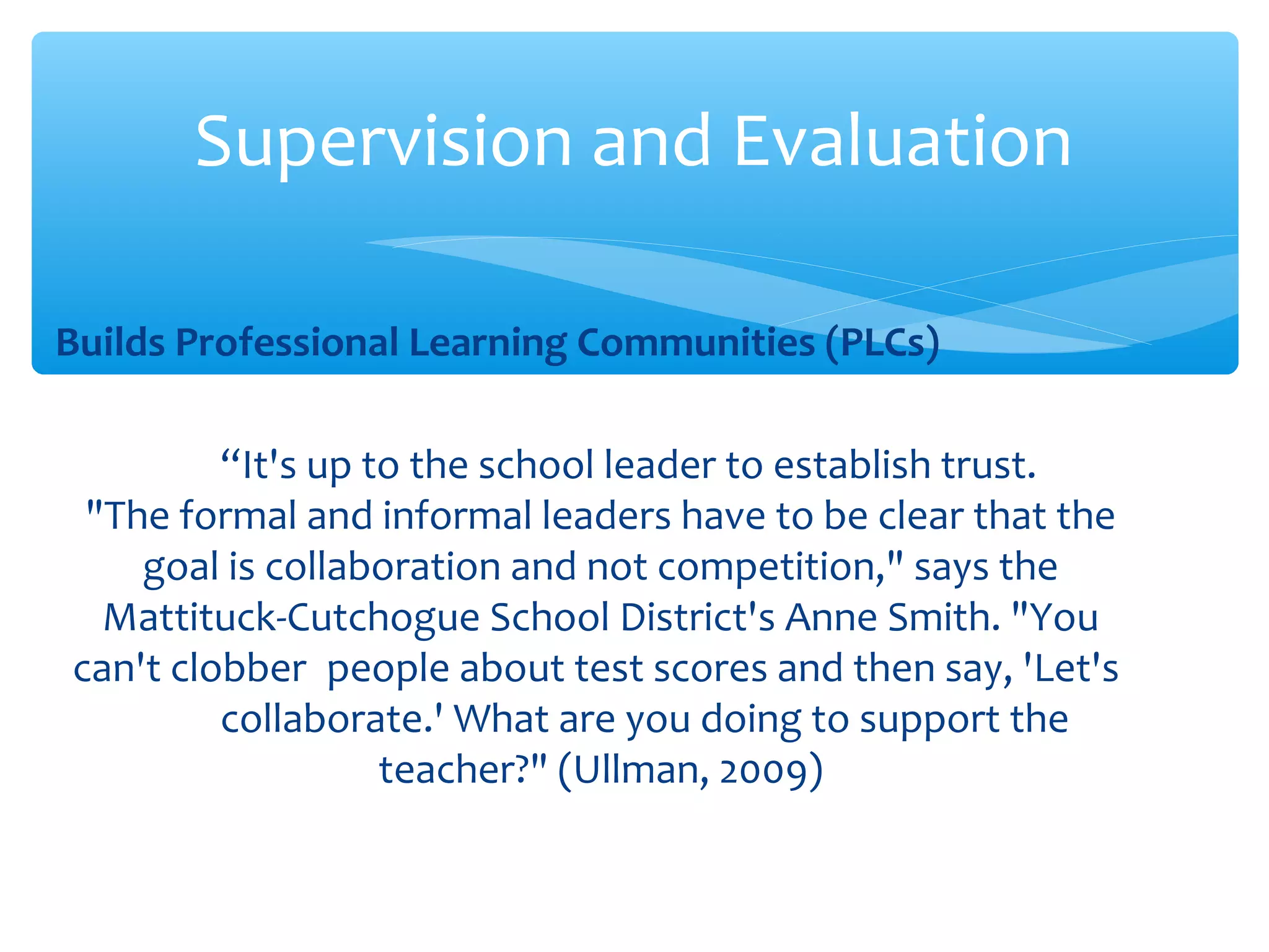 Supervision and evaluation | PPT