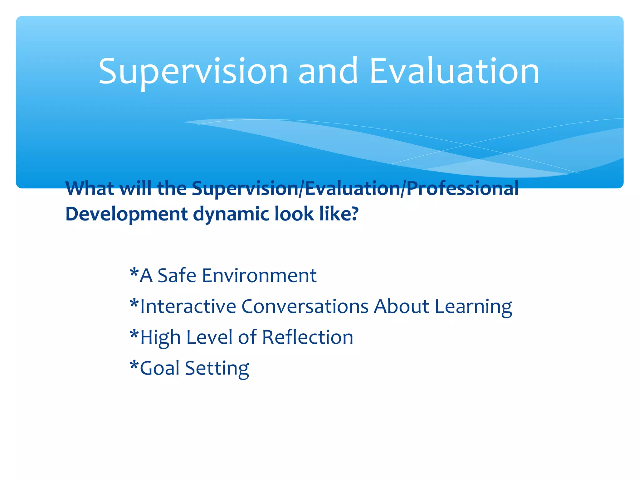 Supervision and evaluation | PPT