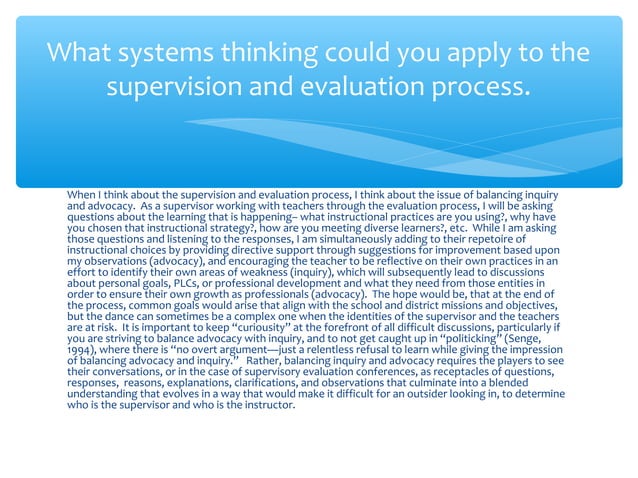 Supervision and evaluation | PPT