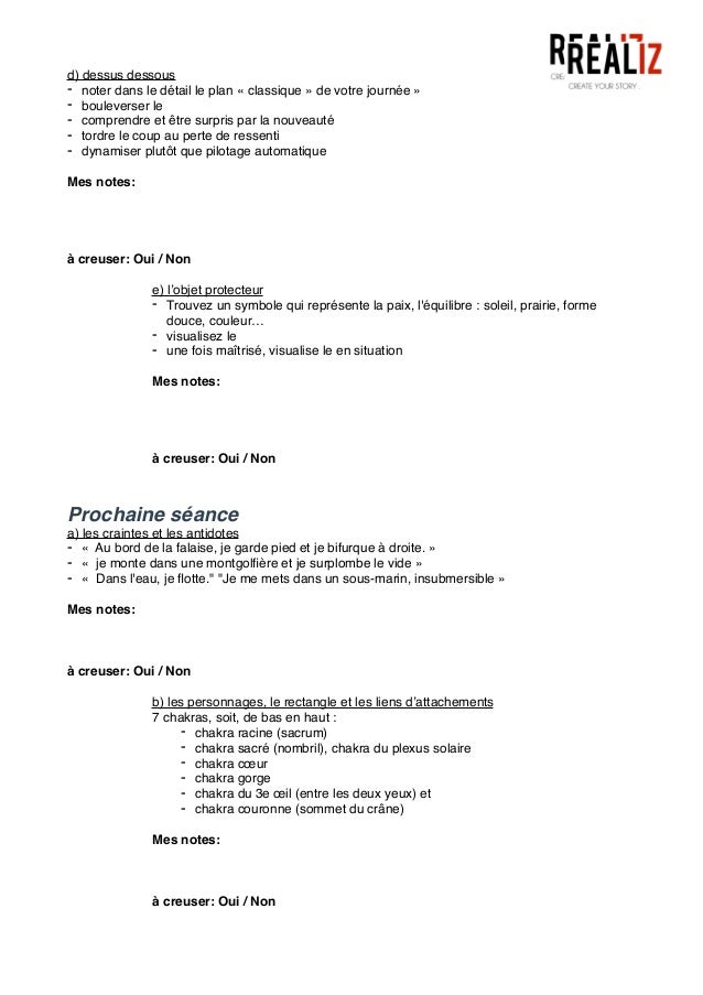 exercices de lâcher prise