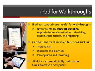 Bug-in-Ear TechnologyNovice or struggling teachers improve their teaching through the use of a small “bug” or speaker placed in the earCorrections to instruction can be made immediately through well-timed cues and dialogueSupervisor can be in the room or observing via a video camera from thousands of miles away