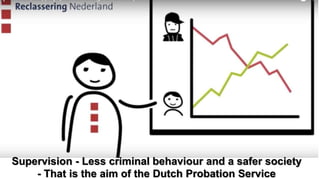 Supervision - Less criminal behaviour and a safer society
- That is the aim of the Dutch Probation Service
 