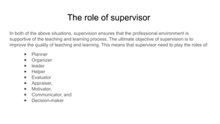 a ppt on the presentation Supervison.pptx