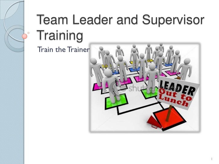 Team leader training