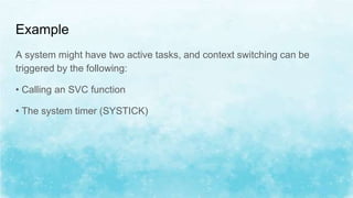 Supervisor call and pendable service call