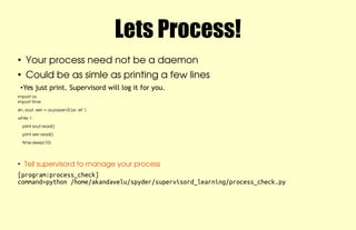 Process management using Supervisord | PDF