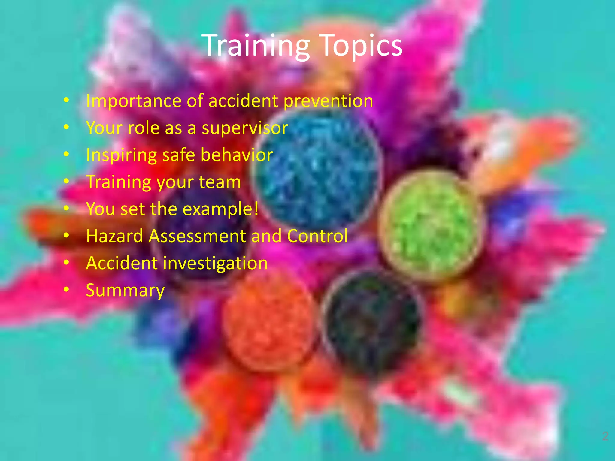 Supervisor role in safety | PPT