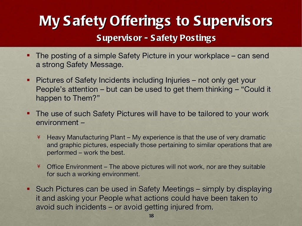 Supervisor Safety Training