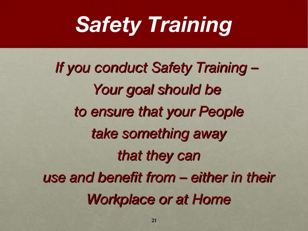 Supervisor Safety Training