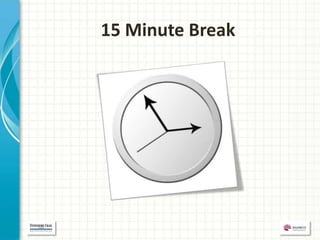 15 Minute Break
 
