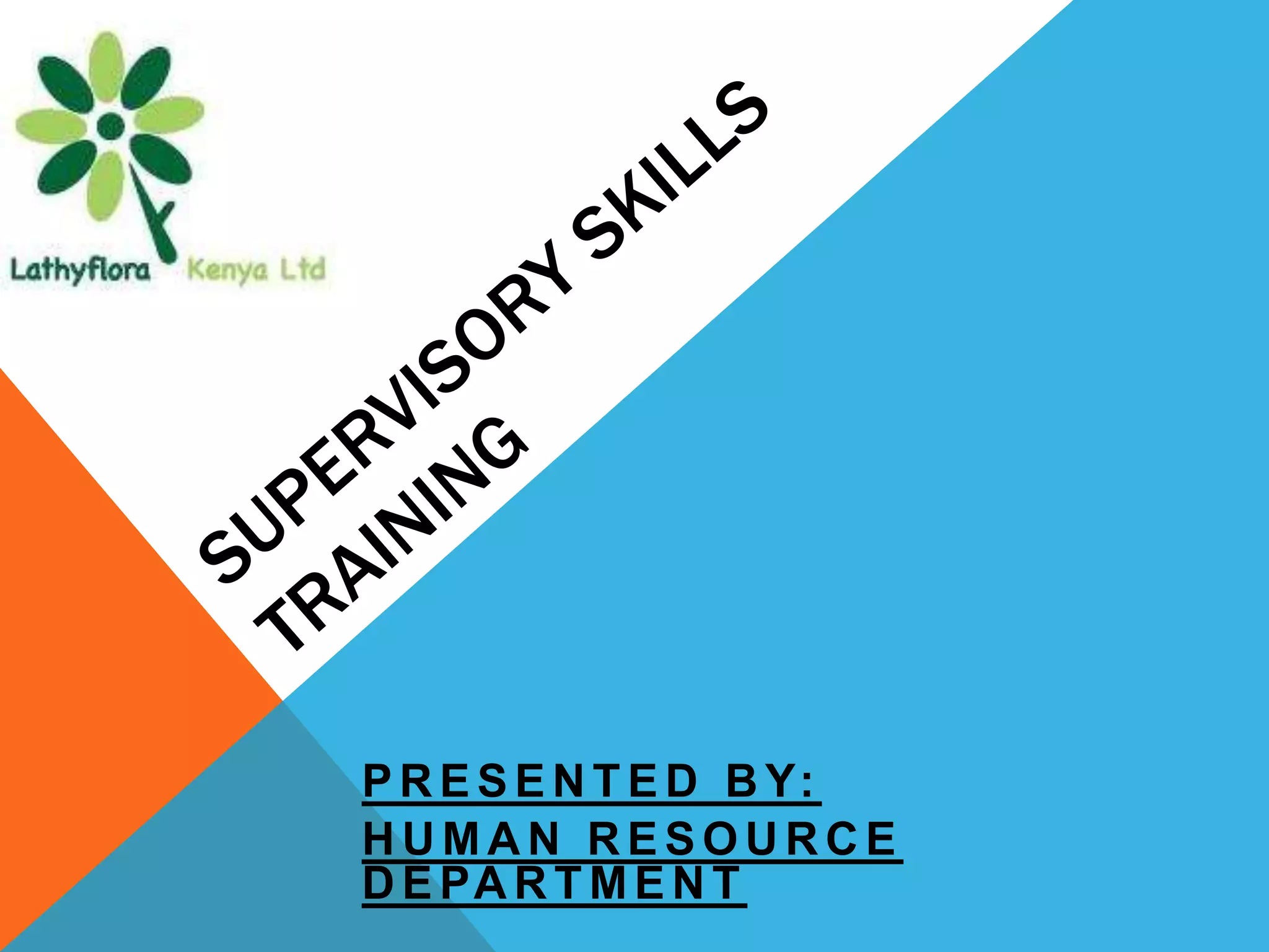 Supervisory skills training 2017 final | PPTX