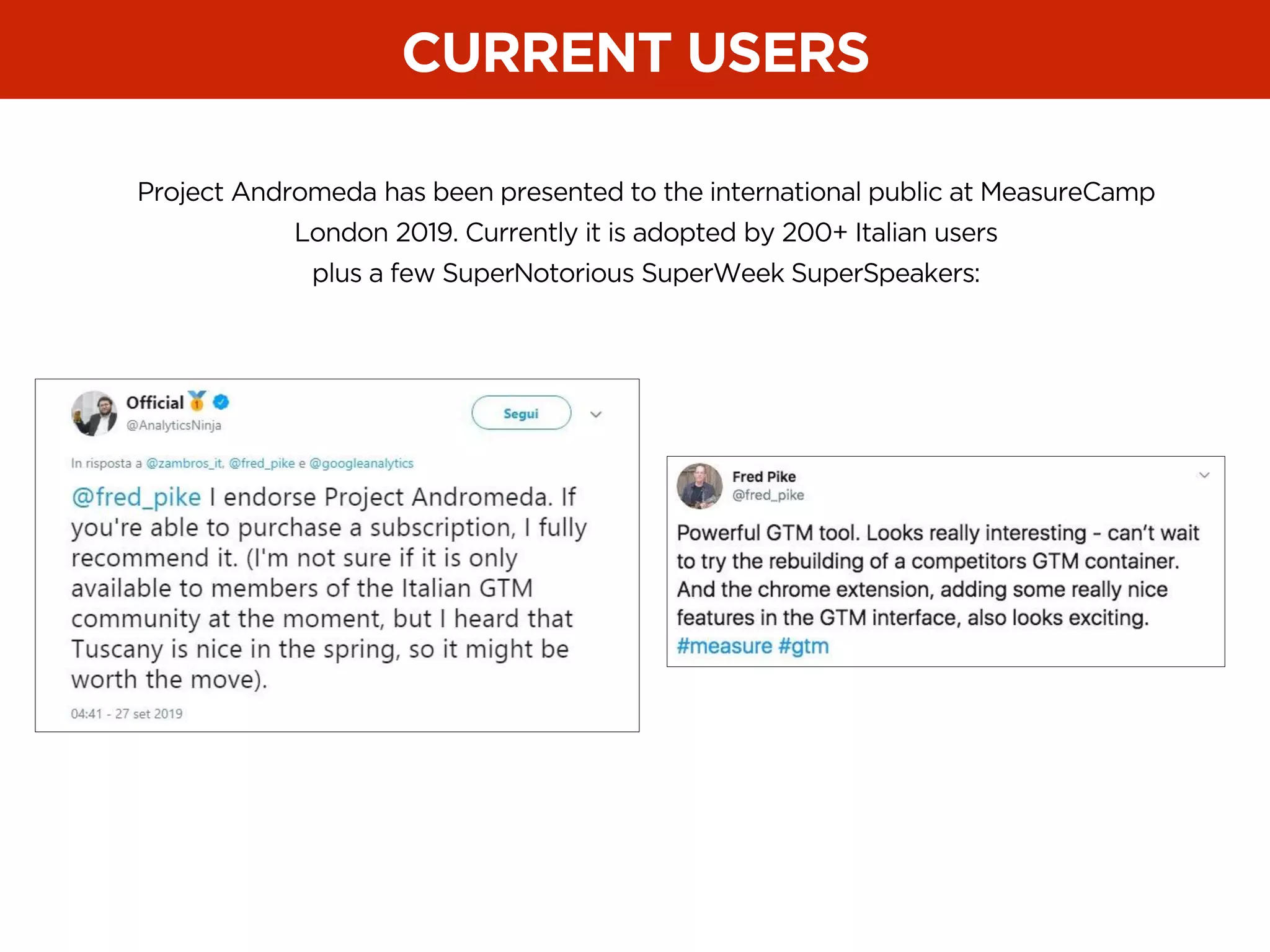 SuperWeek 2020 - Project Andromeda Presentation | PPT