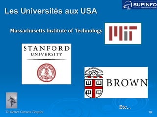 Les Universités aux USA Massachusetts Institute of  Technology Etc… 