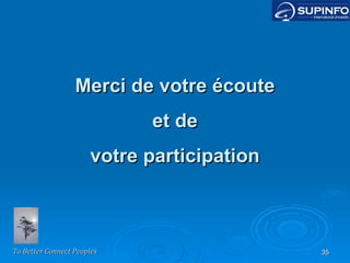 Merci de votre écoute et de votre participation 