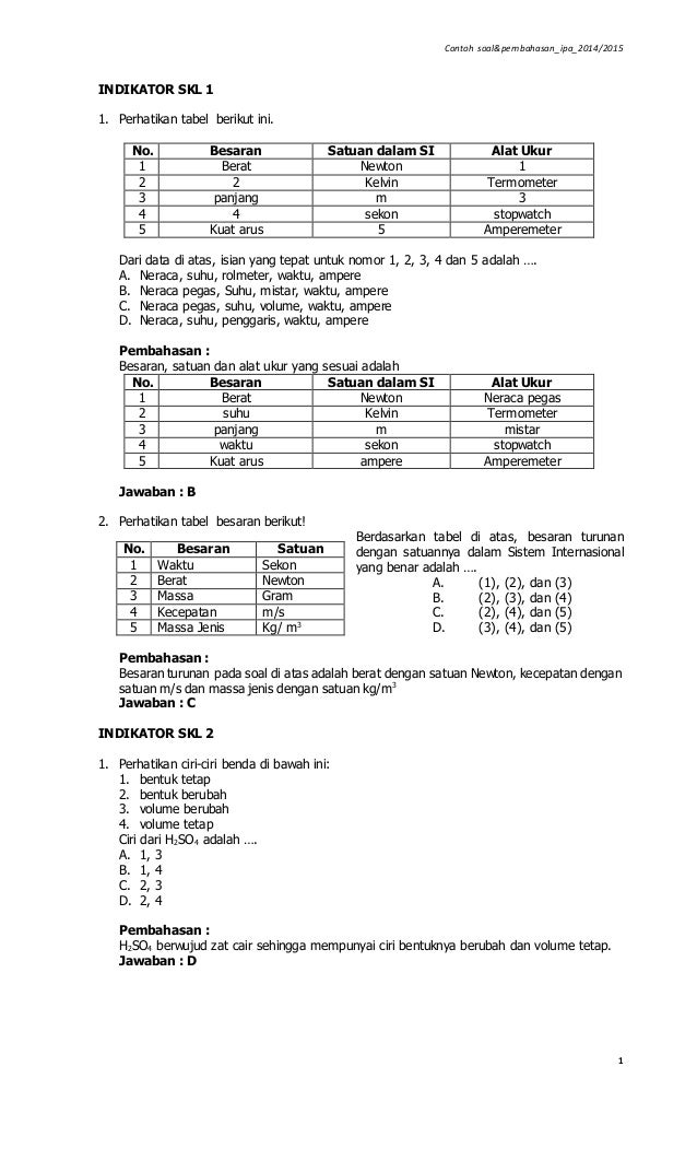 Prediksi Soal Un Smp 2019