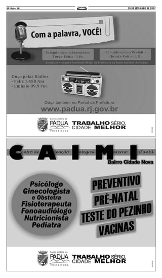 20 DE SETEMBRO DE 2017Edição: 2456
 