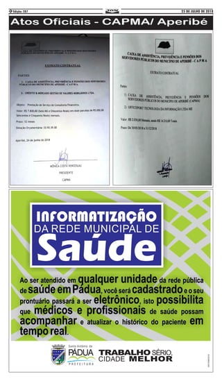 25 DE JULHO DE 2018Edição: 2876
 