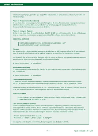 Valor m2
de Construcción
Tipo de Cambio US$ 1.00 = 3,434
- 1.2 -
 