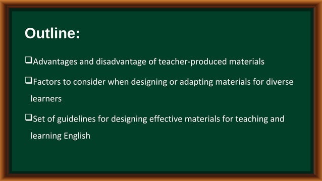 Guidelines for Designing Effective Language Teaching Materials | PPT ...