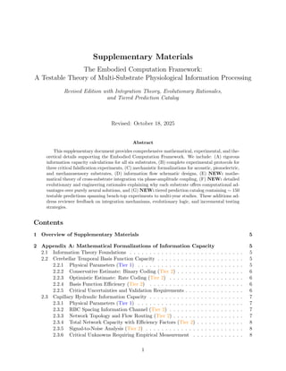 Supplement to the Embodied Computation Framework paper | PDF