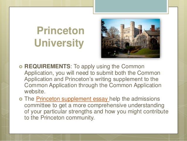 Princeton university admissions essay