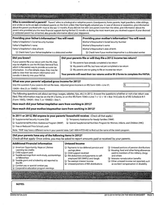 Supplemental Materials from Senior Financial Aid Night 2013