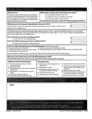 Supplemental Materials from Senior Financial Aid Night 2013