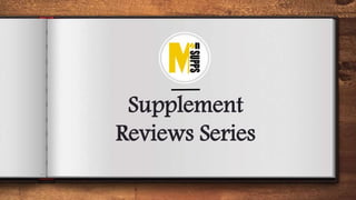 Supplement
Reviews Series
.
 