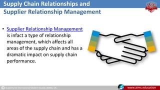 Understanding Supplier Relationship Management in SCM | AIMS UK | PDF