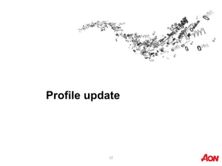 12
Profile update
 